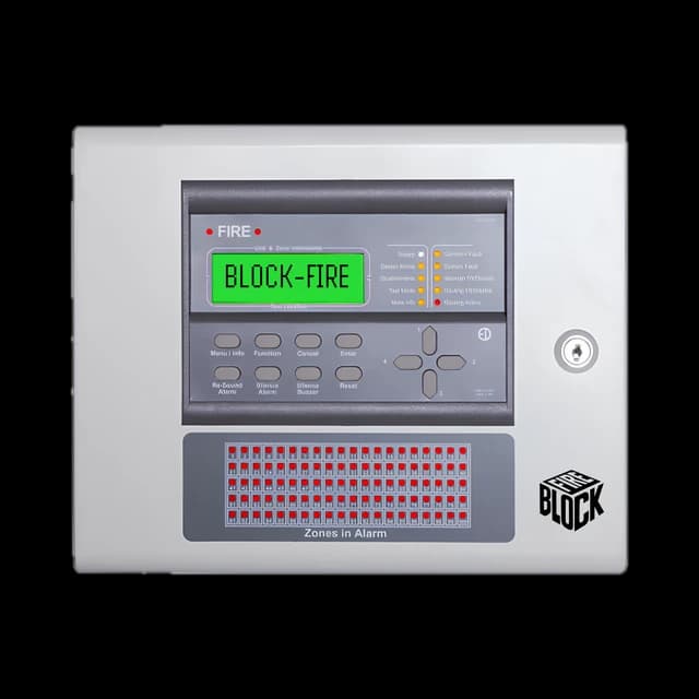 Wireless control panel — Block Fire common alarm system